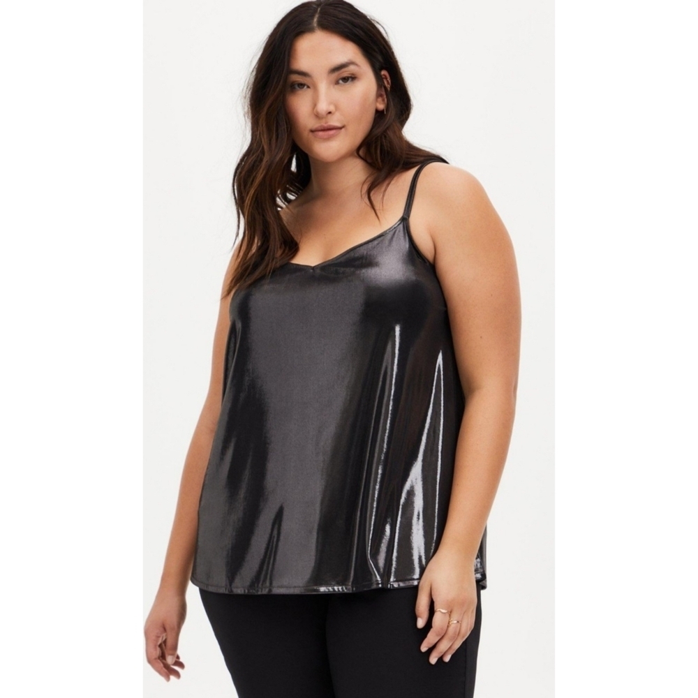 Torrid Liquid Shine Swing Cami Nine Iron Size 5X